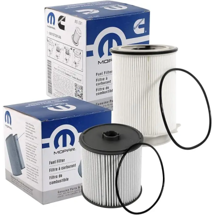Fuel Filters 68157291AA and 68436631AA for a 2019-2024 Ram Truck 6.7L Cummins Diesel