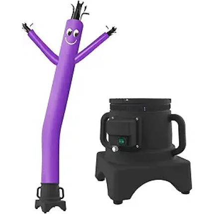 MOUNTO 8FT Fly Puppet Dancer with 1/3hp Blower Complete Set (Purple)